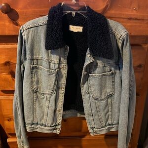 Cropped jean jacket